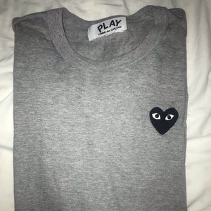 Comme des garçons long sleeve grey shirt